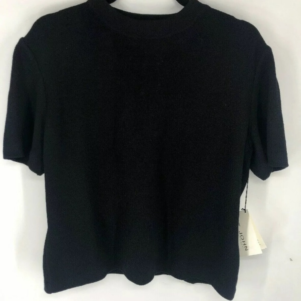 St John Basics Santana Knit Mock Turtleneck